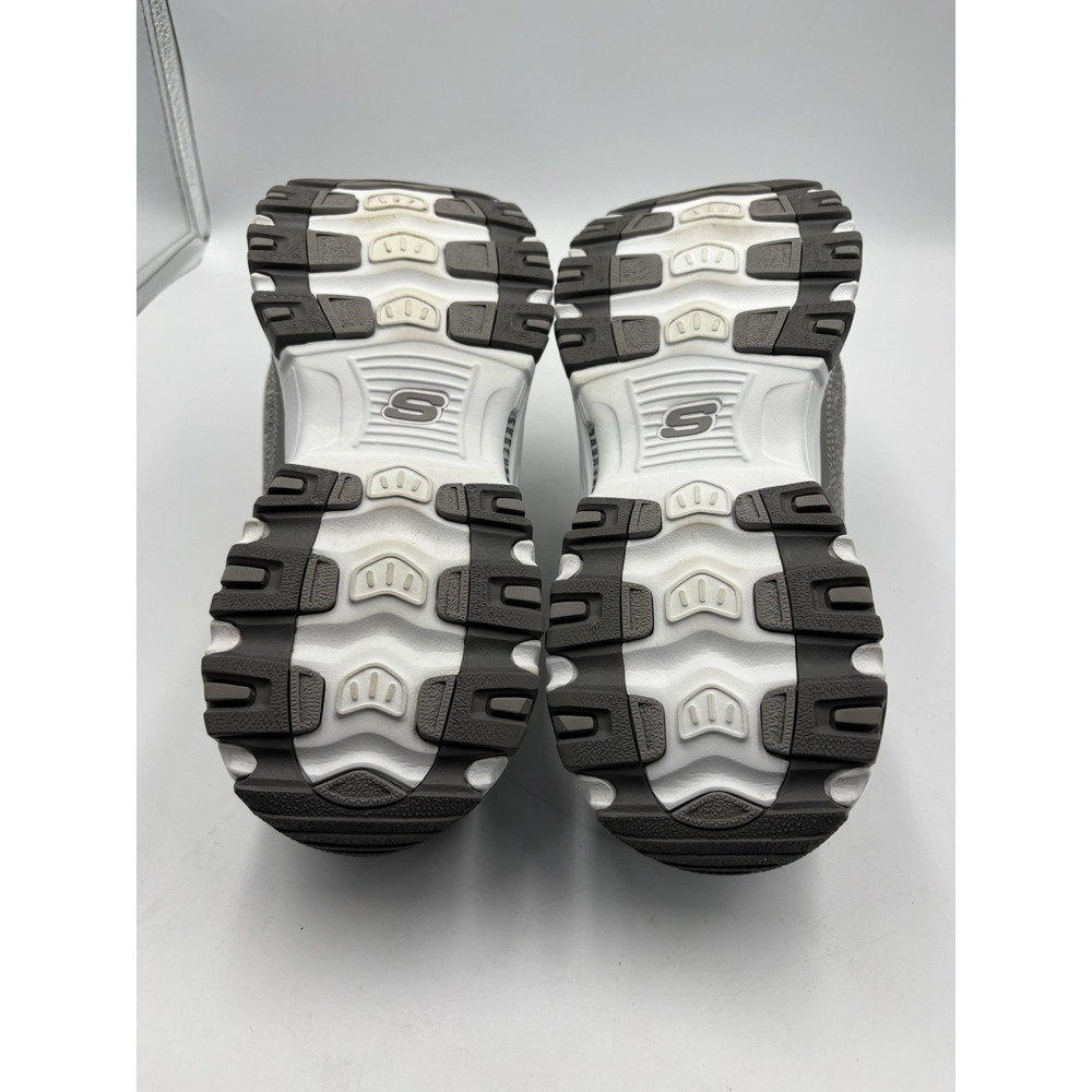 SKECHERS D'Lites Gray Memory Foam Low Top Slip-On Athletic Sneakers Women's 9 - Picture 7 of 13